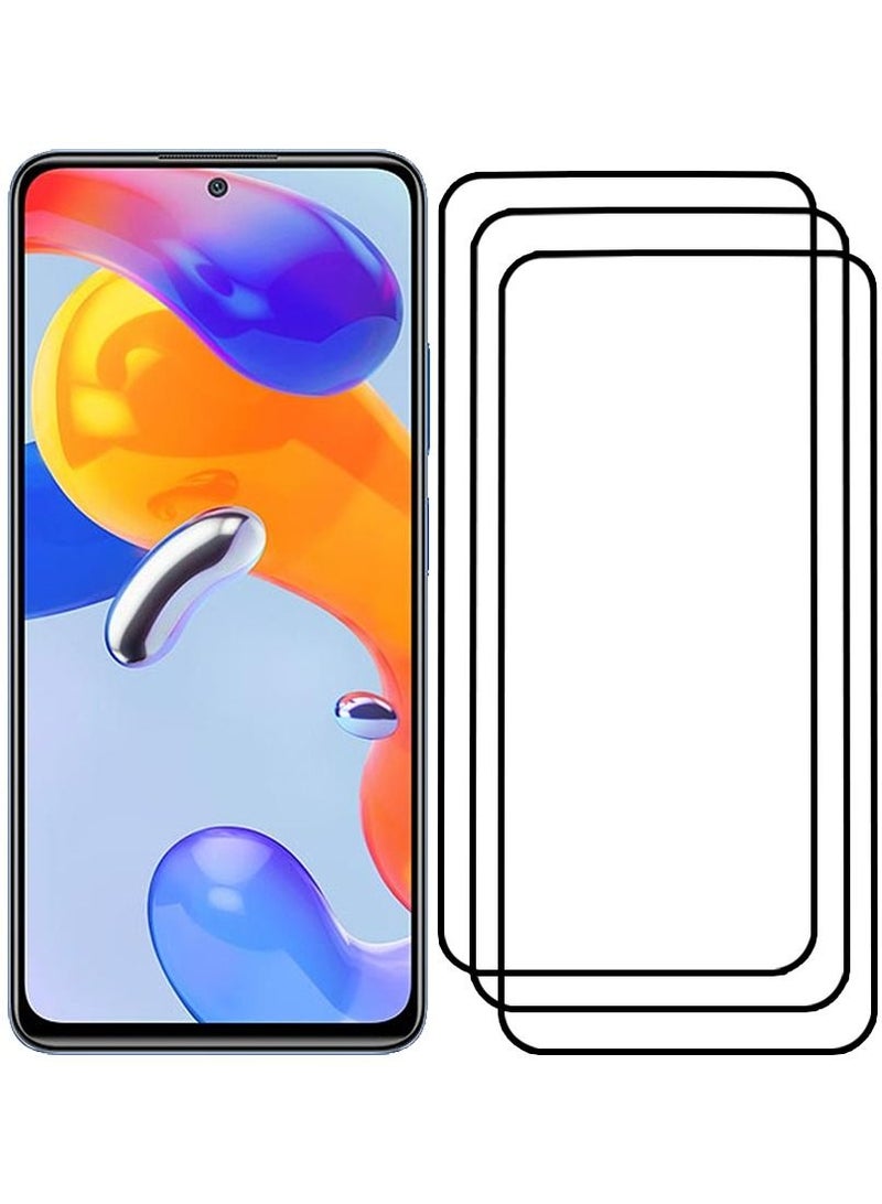CATANES 3 Pack For Xiaomi Redmi Note 11 Pro 5G Screen Protector Tempered Glass Full Glue Back - Image 2