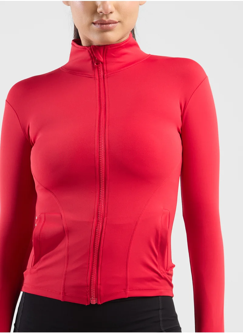 فورورد Fitted Zip Up Performance Jacket