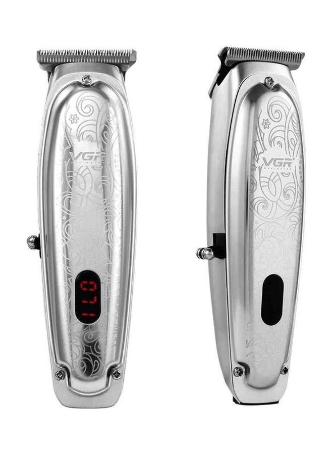 VGR Professional Rechargeable Hair Trimmer Silver - Image 2