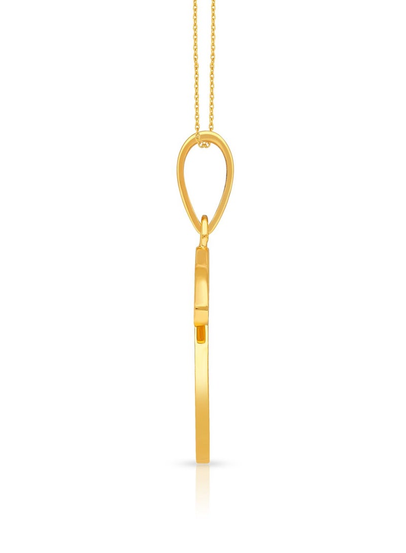 Malabar Gold and Diamonds 22k 916 Purity Gold Pendant for Women DZPN174DY  - Image 2