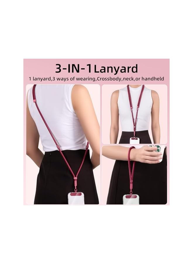 Green Tiger Cell Phone Lanyard, Adjustable Anti Theft Phone Strap, 3-in-1 Multi-Functional Design, Premium Metal Buckles, Skin-Friendly, Universal Crossbody, Compatible with Most Smartphones (Light beige) - Image 2