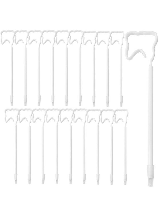 Ceonam 12 Pack White Tooth-Shaped Ballpoint Pens, 0.5Mm Black Gel Ink, Perfect Gifts For Dental Professionals, Novelty Dental Office Giveaways, School And Office Supplies, Dental Hygiene Education Tools - Image 1