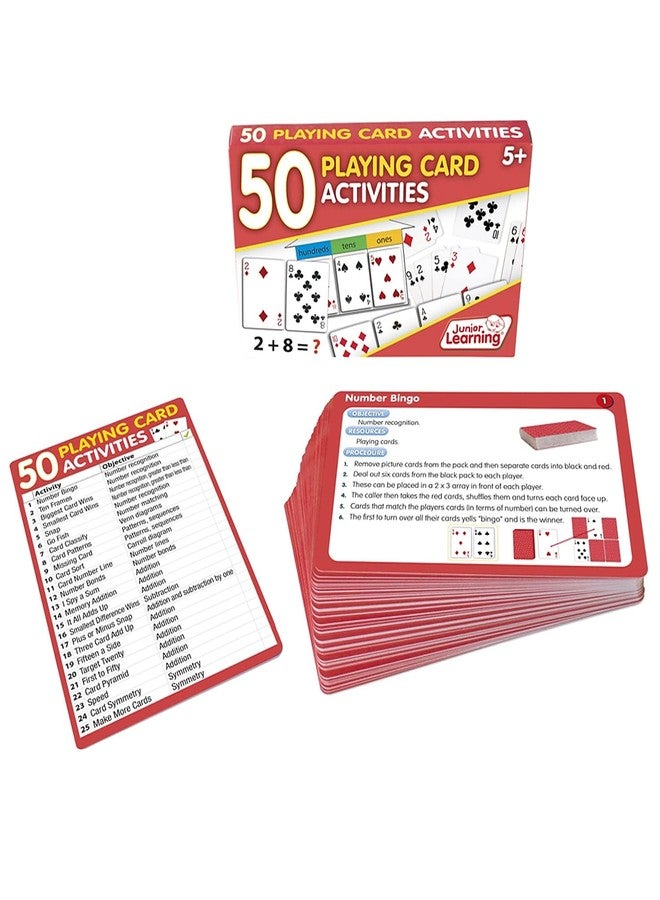 Junior Learning JL341 50 Playing Card Activities, Multi - Image 2
