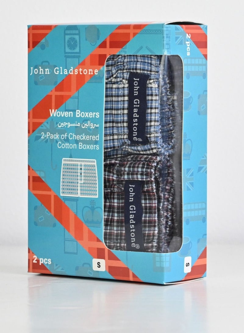 John Gladstone بوكسر منسوج من القطن للرجال من John Gladstone - عبوة من قطعتين - Image 2