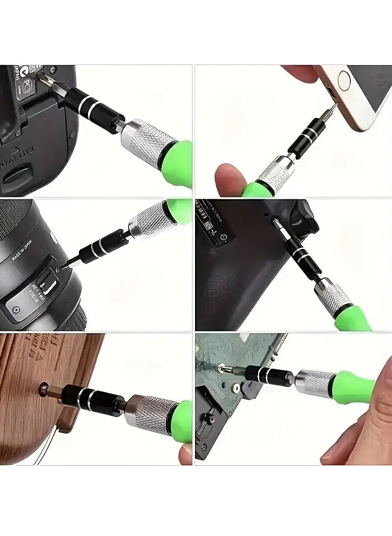 32 in 1 Mini Screwdriver Tool Set Kit with Magnetic Flexible Extension Rod, Precision Bits Screw Driver Set, Computer, Mobile Repairing Tool Kit, Watch Repairing, Laptop Screwdriver Set