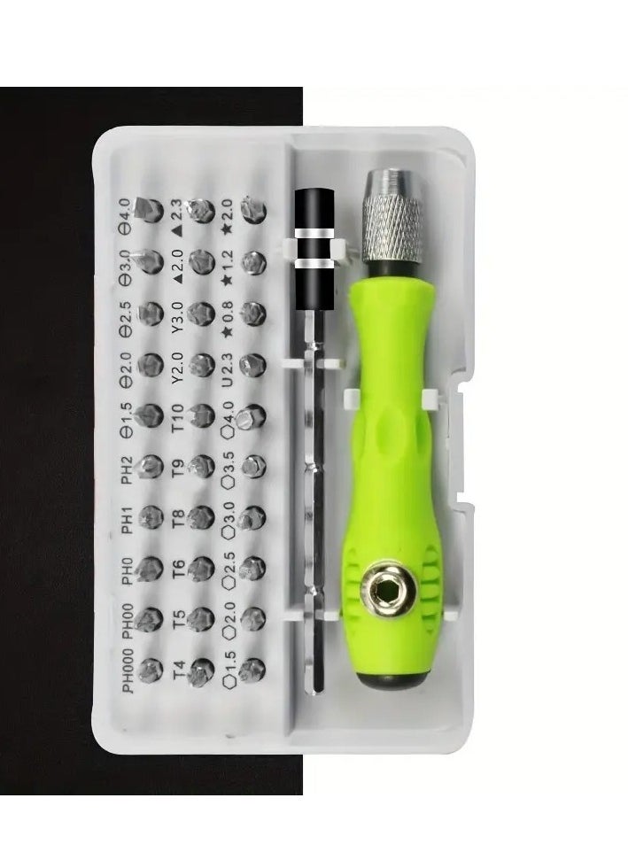 32 in 1 Mini Screwdriver Tool Set Kit with Magnetic Flexible Extension Rod, Precision Bits Screw Driver Set, Computer, Mobile Repairing Tool Kit, Watch Repairing, Laptop Screwdriver Set