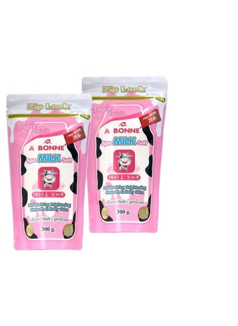 X2 A Bonne Spa Salt Body Scrub 320g (Milk)