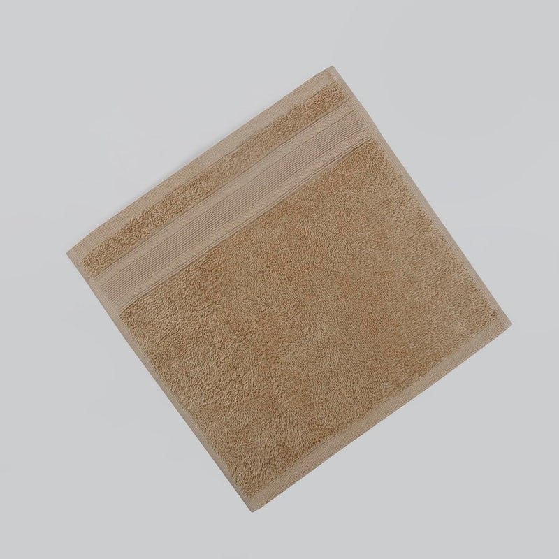 Home Centre Home Centre Colour Refresh Essence Cotton Face Towel Beige 30x30cm - Image 2