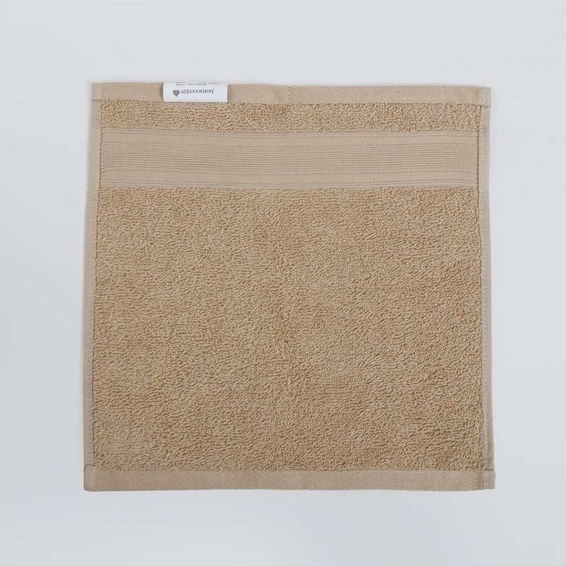 Home Centre Home Centre Colour Refresh Essence Cotton Face Towel Beige 30x30cm - Image 4