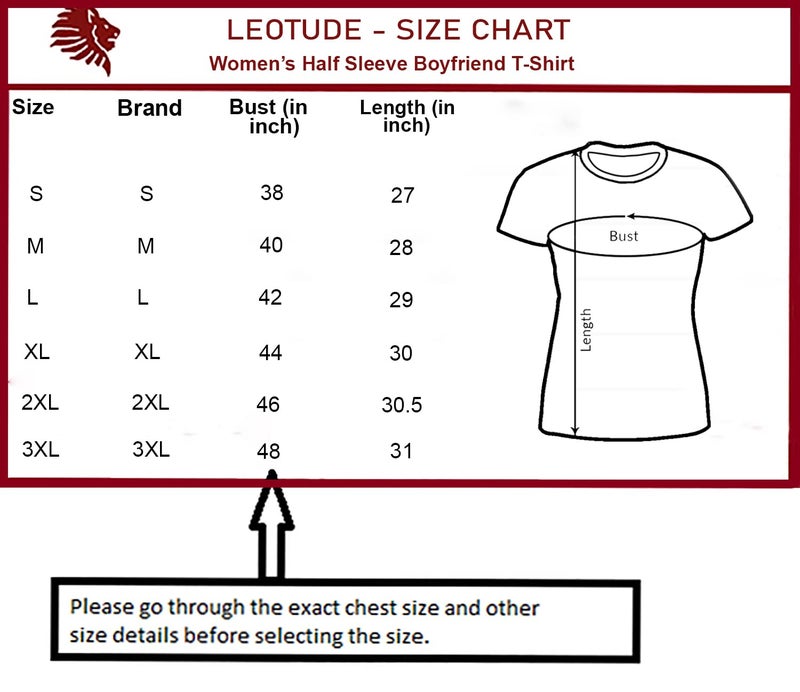 LEOTUDE Women Cotton Blend Boyfriend/Loose Fit Round Neck Full Sleeve T-Shirts (GRL32_Full_Sleeve_P_Black_2XL) - Image 5
