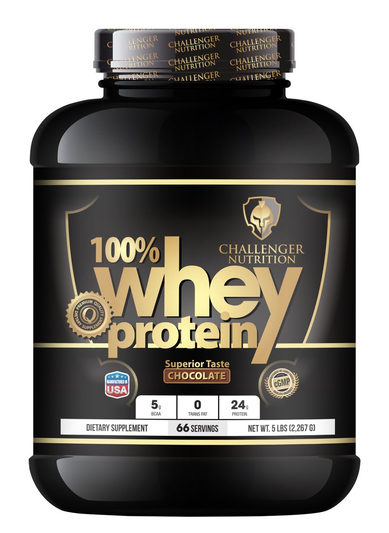 CHALLENGER NUTRITION 100% Whey Protein, Chocolate 2.267 KG 