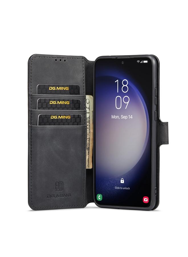 Dg Ming Case For Samsung Galaxy S23 5G Retro Oil Edge Flip Leather Phone Case - Image 4