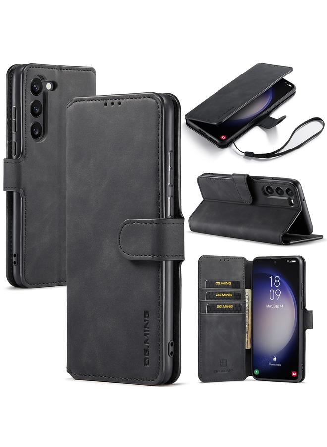 Dg Ming Case For Samsung Galaxy S23 5G Retro Oil Edge Flip Leather Phone Case - Image 1