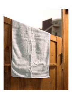 More cottons Zigzag Jacquard Towel 600 GSM size 50x100 