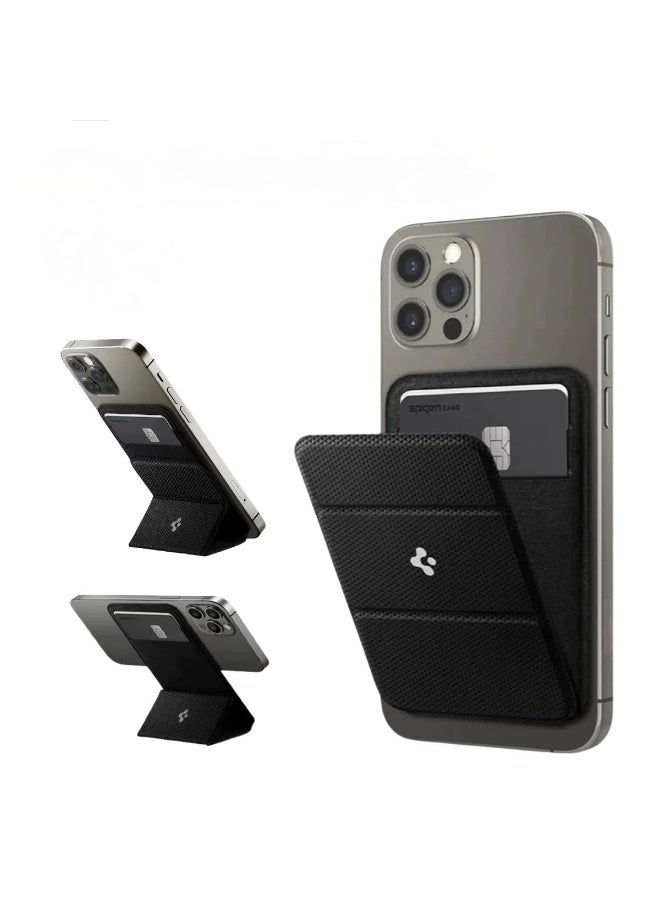 سبيجن Spigen Magnetic Phone Wallet Pu Leather Card Bag Magsafe Card Holder Wallet