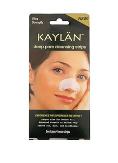 KAYLAN 4-Piece Nose Cleansing Strip Set White 
