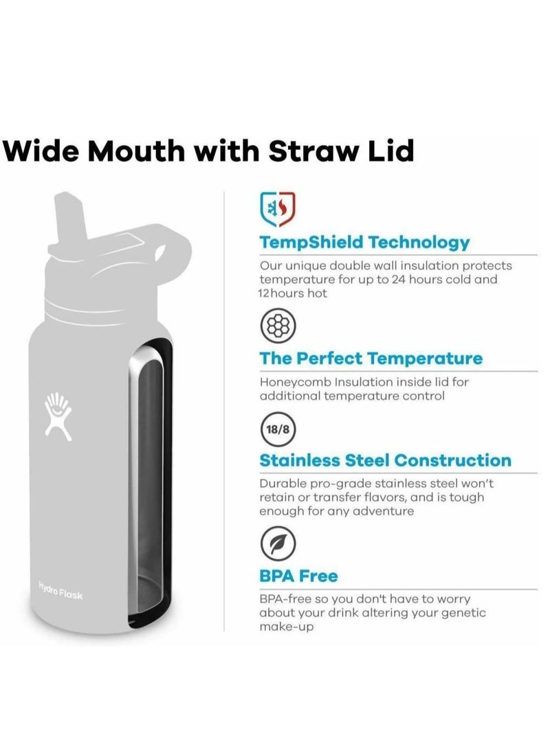 Hydro Flask Stainless Steel Vacuum Insulated Water Bottle Outdoor Sports Kettle Thermos Cup 946ml 32oz light green  - Image 2