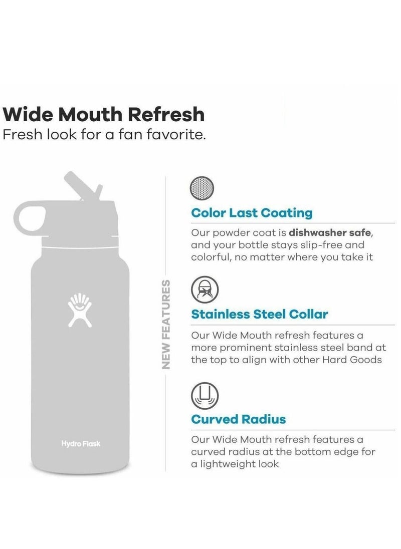Hydro Flask Stainless Steel Vacuum Insulated Water Bottle Outdoor Sports Kettle Thermos Cup 946ml 32oz light green  - Image 3
