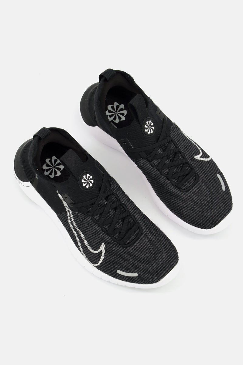 Nike Men Free Rn Fk Next Nature Lace Up Sports Shoes, Black  - Image 2