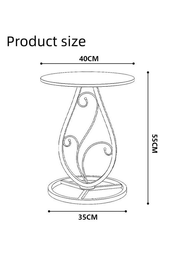 Generic Modern Creative Design, Sofa, Corner, Bedside, Coffee Table for living room bedroom Indoor and Out door Side table with Metal Frame  - Image 4