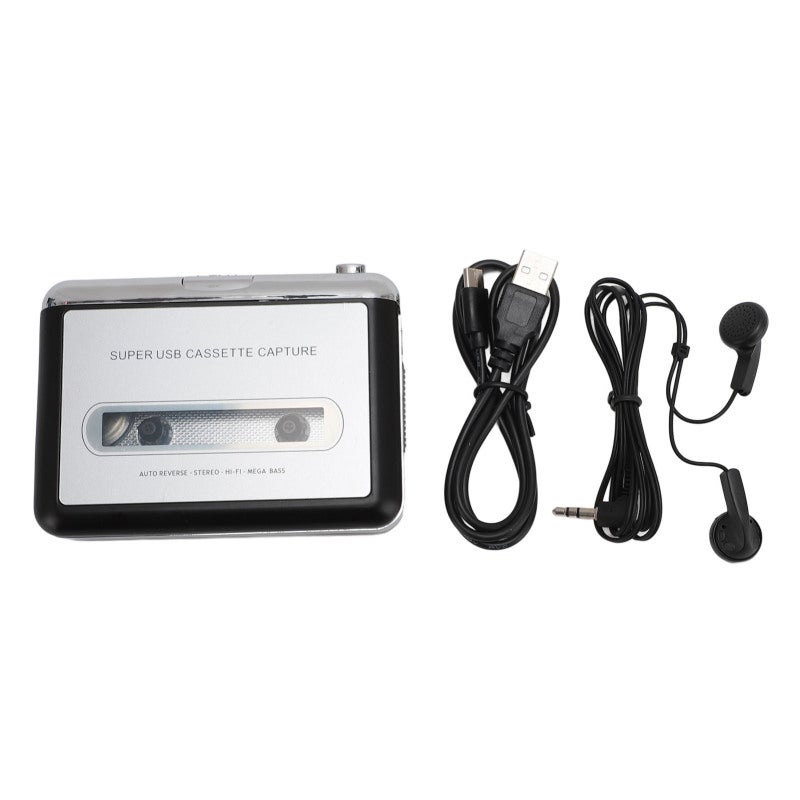 إزكاب محول كاسيت USB إلى MP3 محول أشرطة محمول - جهاز USB 2.0 للتوصيل والتشغيل لحفظ الأشرطة القديمة في ملفات MP3 رقمية - Image 1