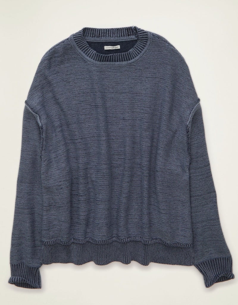 American Eagle AE Oversized Crew Neck Sweater - Image 1