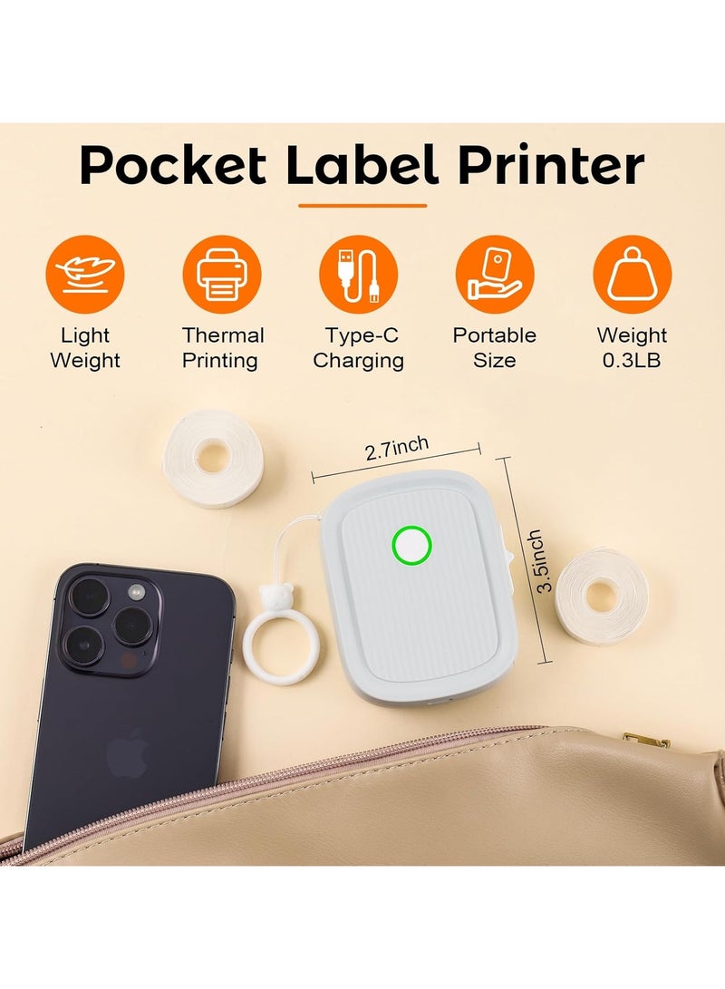 general Label Maker with Tape, Bluetooth Label Printer, Thermal Mini Label Maker with One-Touch Cutter and Multiple Templates, Handheld Labelling Machine for Schools, Offices, Home Use - Image 5