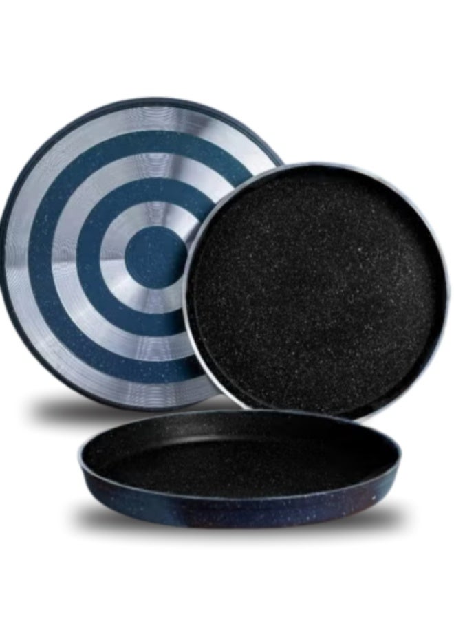 Bianca cookware Bianca Granite Pizza Tray Set – 3 Pcs 26-28-32cm - Image 1