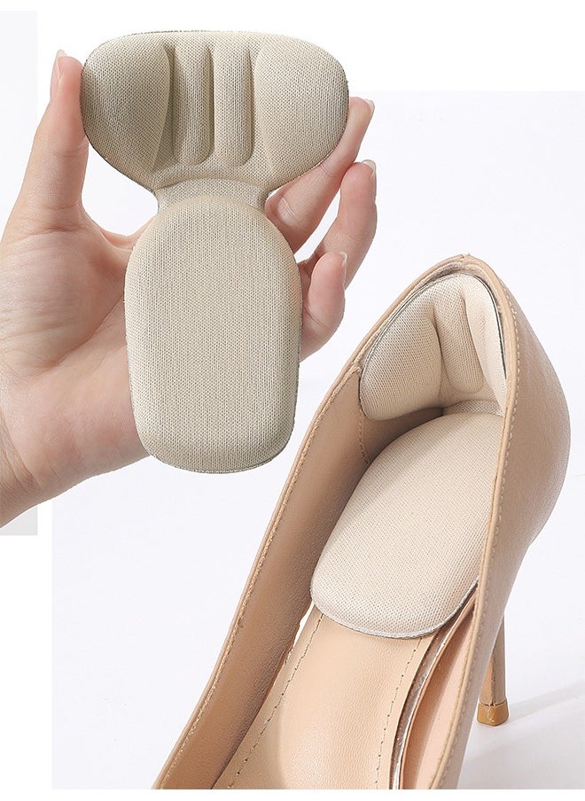 MIKO Heels Cushioning Pads, New Heel Protectors for Shoes Heel Pads for Shoes That are Too Big, Bouncy Breathable Shock Absorption Insoles 3D Heel Pads for Shoes 2 Piece  - Image 1