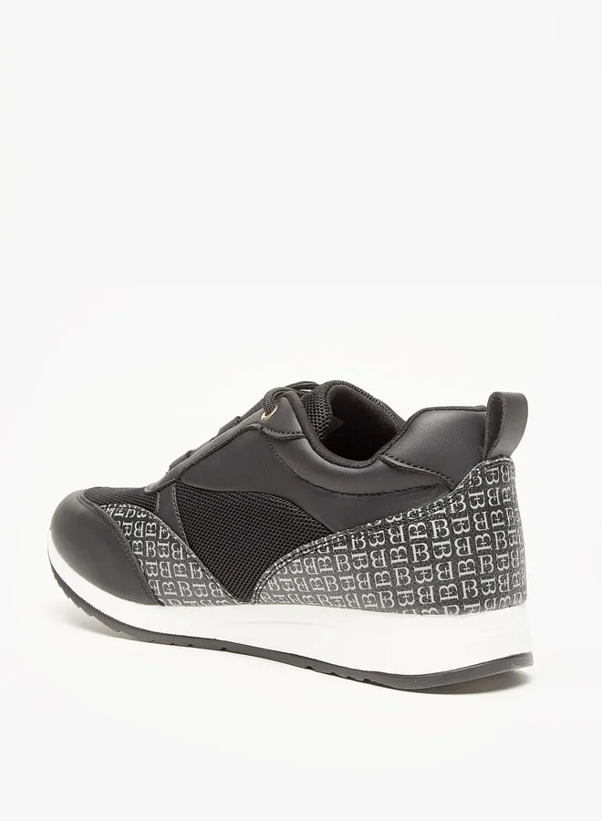 Flora Bella By Shoexpress Women Panelled Low Ankle Sneakers with Lace-Up Closure