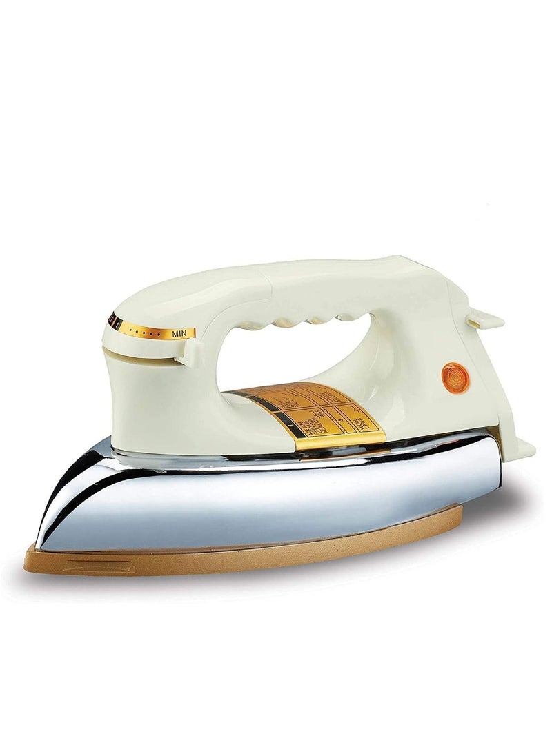 REFURA Automatic Heavy Iron With Non-Stick Golden Teflon Soleplate & Adjustable Thermostat Control | Indicator Light | 2.3 kg 1200 W RE-122 - Image 1