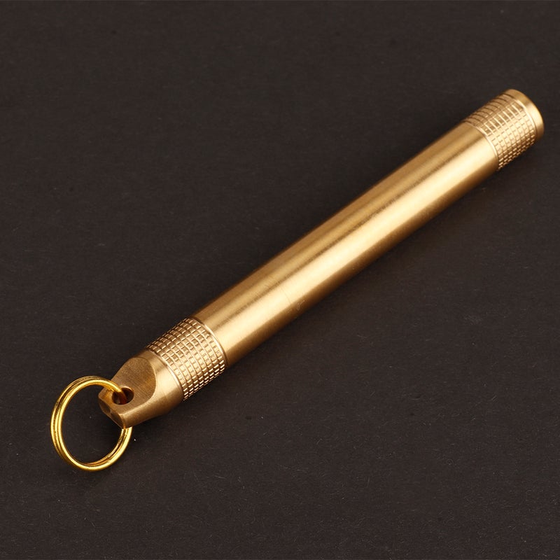 Brass Pill Bottle Holder Compartment Cigarette Toothpick Container Medicine Case - Image 4