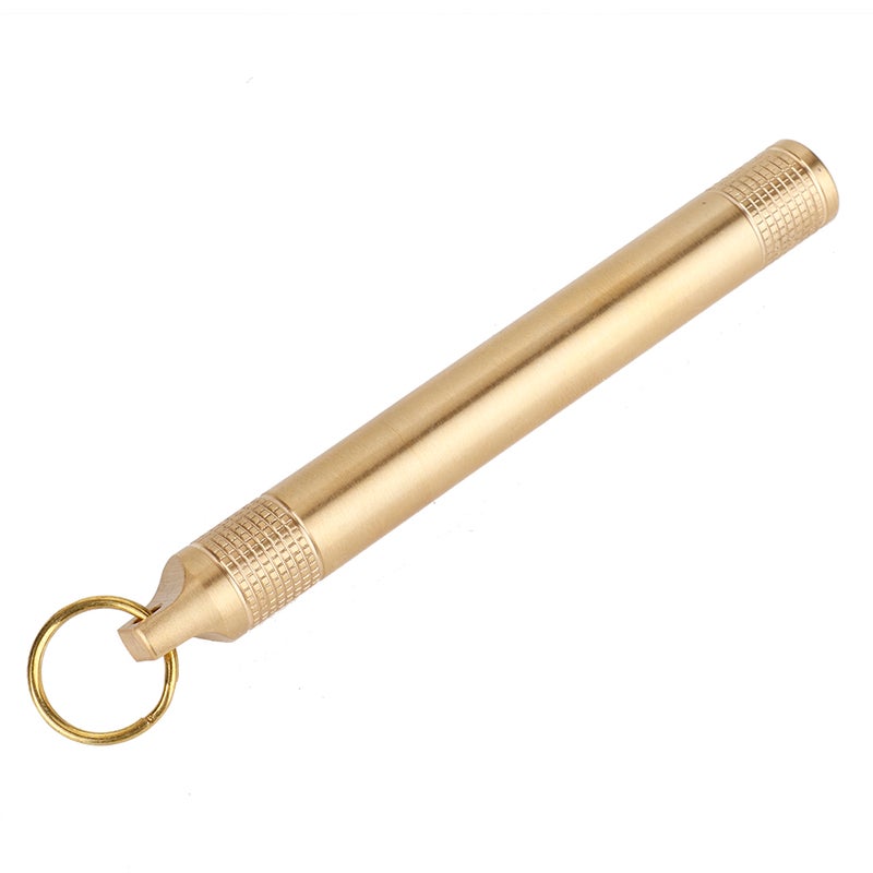 Brass Pill Bottle Holder Compartment Cigarette Toothpick Container Medicine Case - Image 2