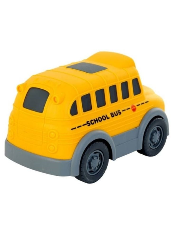 بريميم حافلة مدرسية كرتونية – حافلة صفراء موسيقية للأطفال الصغار. - Image 2