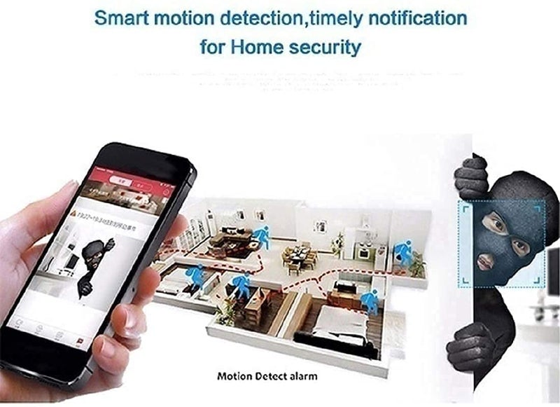 AUSHA®Full HD Wireless CCTV Camera with Night Vision, Smart Motion Detection, Mobile Connection,Two Way Audio - Image 4