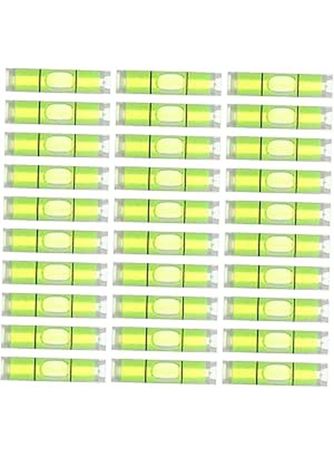 50 Pcs Mini Cylindrical Spirit Levels 8x23mm Horizontal Bubble Measuring Tool For Picture Hanging - Image 1