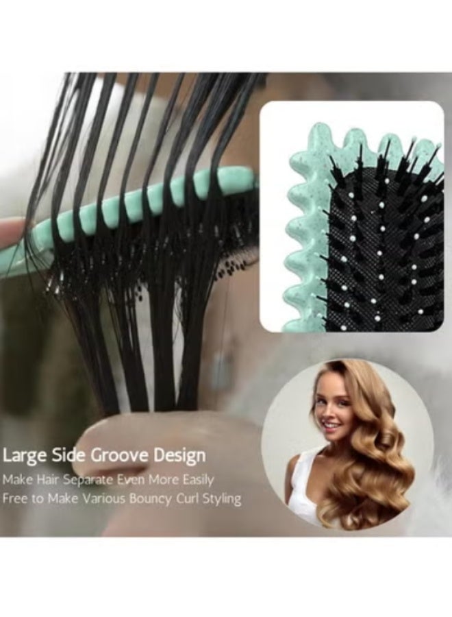 Curl Defining Brush, Curl Brush, Bounce Hair Brush Styling Brush for Detangling, Shaping and Defining Curls for Women Girl's Curls to Reduce Pulling and Curl Separation - Image 5