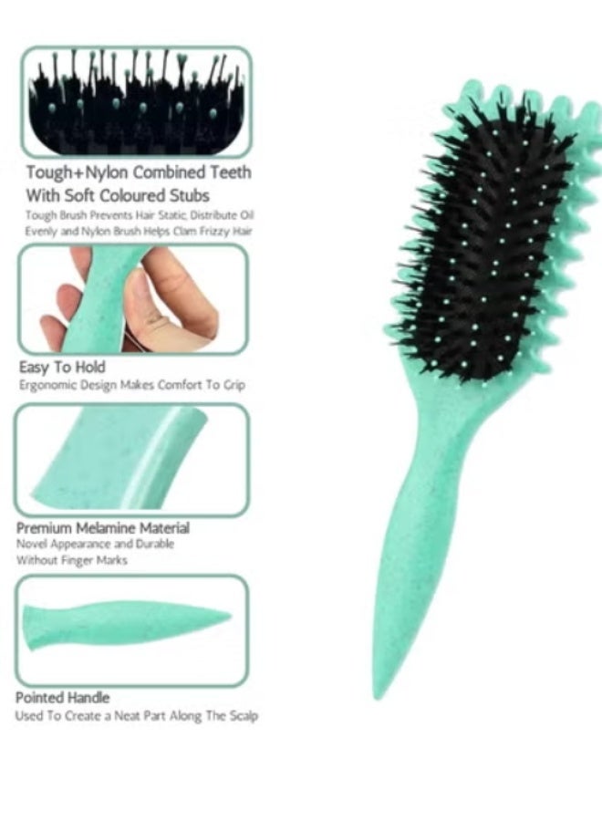 Curl Defining Brush, Curl Brush, Bounce Hair Brush Styling Brush for Detangling, Shaping and Defining Curls for Women Girl's Curls to Reduce Pulling and Curl Separation - Image 2