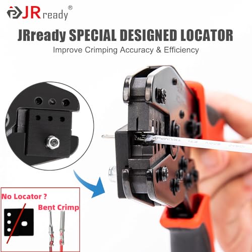JRready ACT-LY-16DT Deutsch Crimp Tool Stamped, 14-18AWG Deutsch Open barrel Terminal Crimping Tool for DT Connector Stamped Contacts Size 16, Automotive Wiring Repair - Image 4