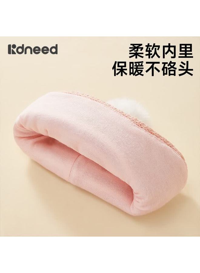 Kidsneed Baby Toddler Autumn Winter Warm Ear Protection Uni Baby Hat Children's Windproof Knitted Beanie
