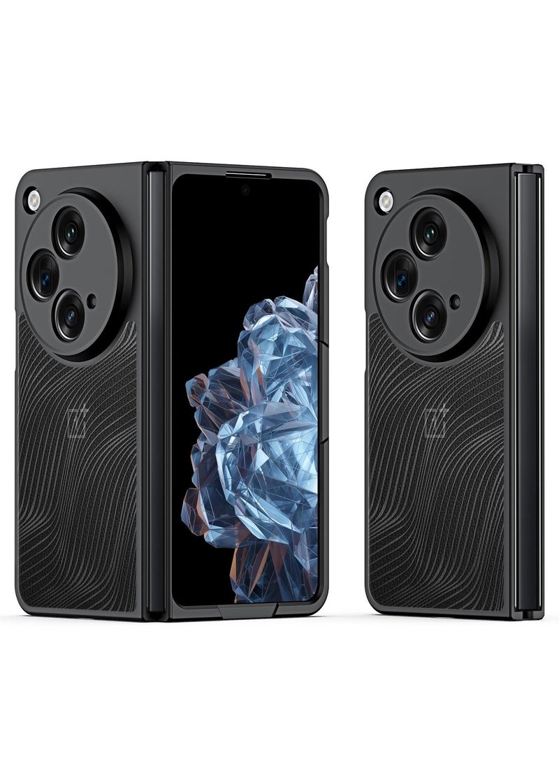 Generic - Case for OnePlus Open, Matte Anti Fingerprint Cover for One Plus Open, Shockproof Cover with Screen and Camera Lens Protection, Full Body Protective Case. Black - Image 1