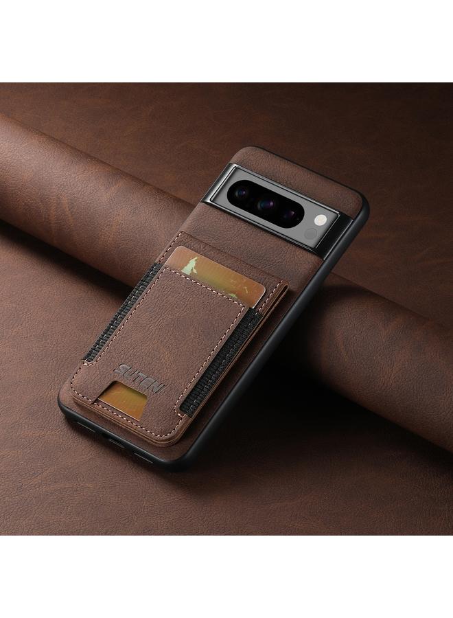 Suteni Case For Google Pixel 6a H03 Litchi Leather Card Bag Stand Back Phone Case - Image 2