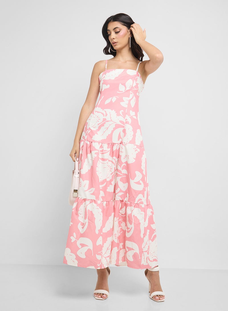 ELLA Floral Tiered Dress  - Image 4