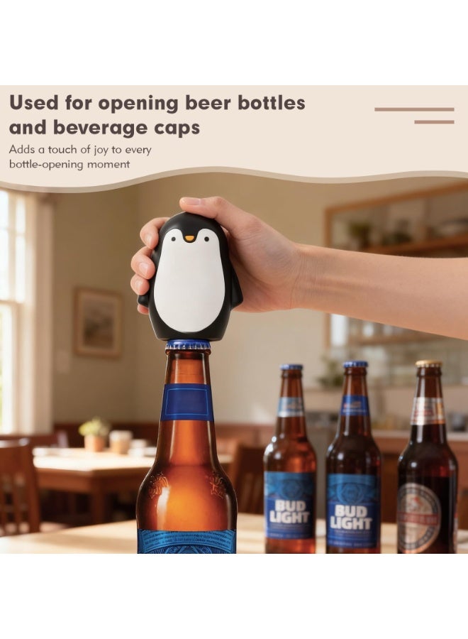 Penguin Magnetic Push Down Bottle Opener | Automatic Beer Can Opener for Home Bar Camping - Image 5