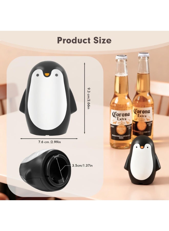 Penguin Magnetic Push Down Bottle Opener | Automatic Beer Can Opener for Home Bar Camping - Image 2