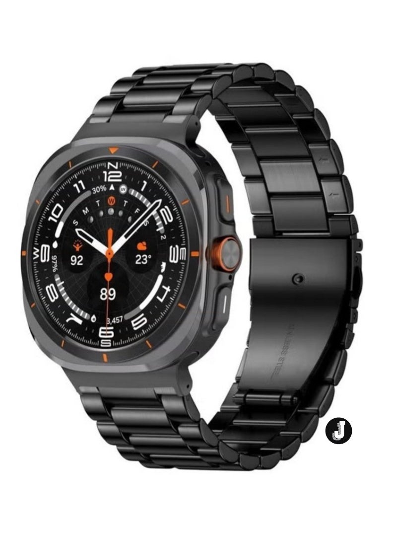 JAJEEK "New Metal Stainless Steel Band for Galaxy Watch Ultra 47mm (2024) – Elegant Replacement Strap for Men & Women" - Image 1