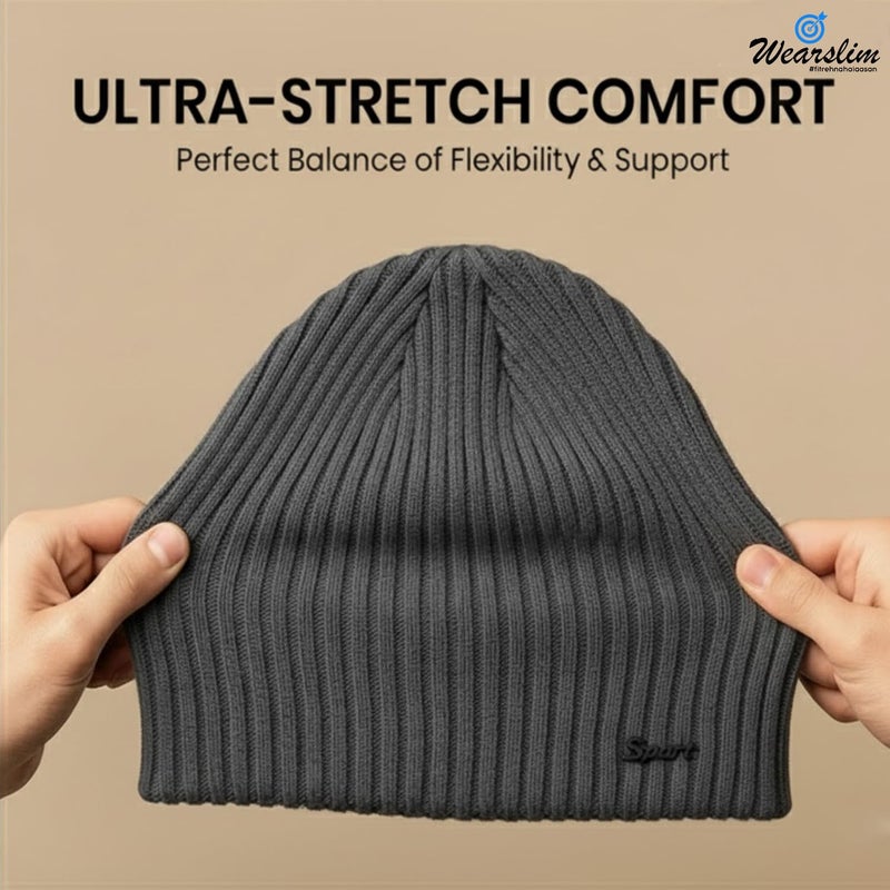 Wearslim قبعات صوف دافئة ®، قبعة رأس مع دافئ للرقبة مجموعة قبعات شتوية وشالات للرجال والنساء - Image 4