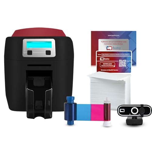 Bodno Magicard 400X Dual Sided ID Card Printer Complete Supplies Package ID Software Bronze Edition - Image 1