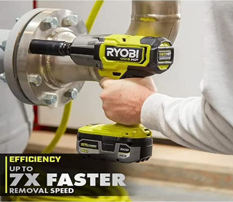 RYOBI - ONE+ HP 18V Brushless Cordless 4-Mode 1/2 in. High Torque Impact Wrench (Tool Only) - PBLIW01B - Image 4