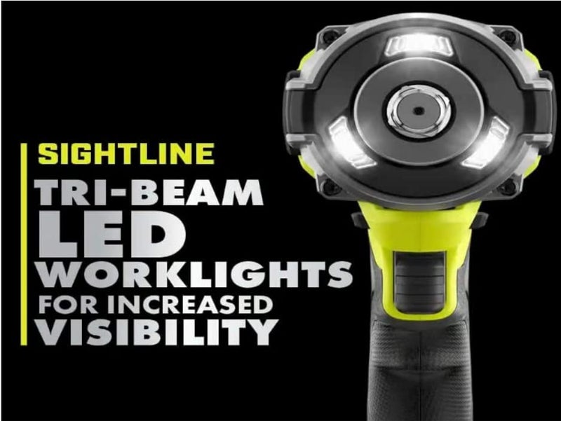 RYOBI - ONE+ HP 18V Brushless Cordless 4-Mode 1/2 in. High Torque Impact Wrench (Tool Only) - PBLIW01B - Image 3